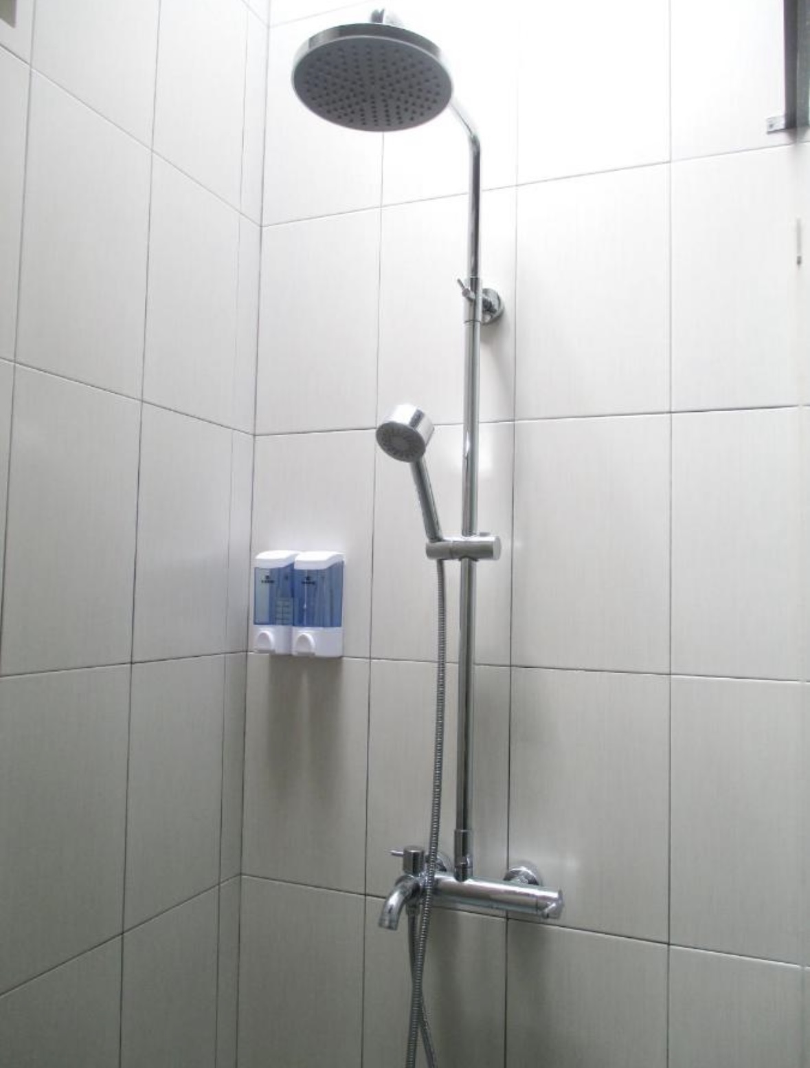 The shower section